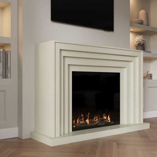 Cream fire surround and - cream,