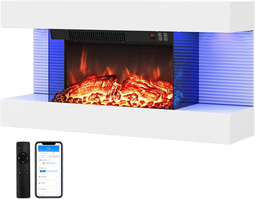Electric fireplace wall - electric, fireplace,