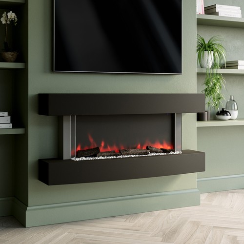 Black 47inch wall - black, mounted