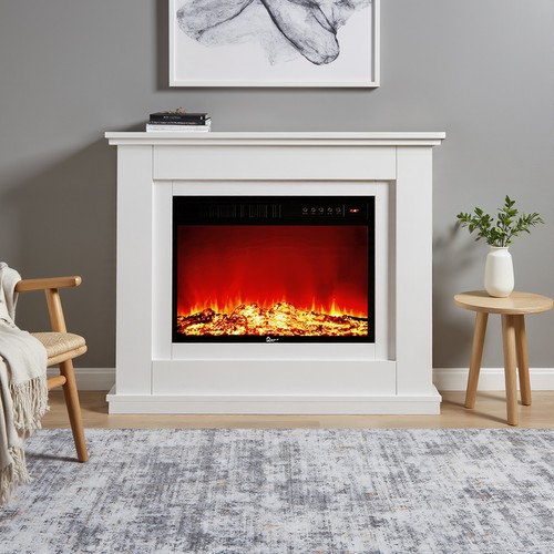 Electric fire white - fire,