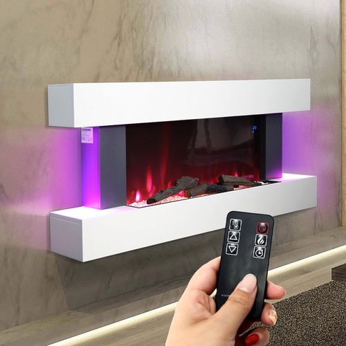 Wall mounted electric fire - 52",