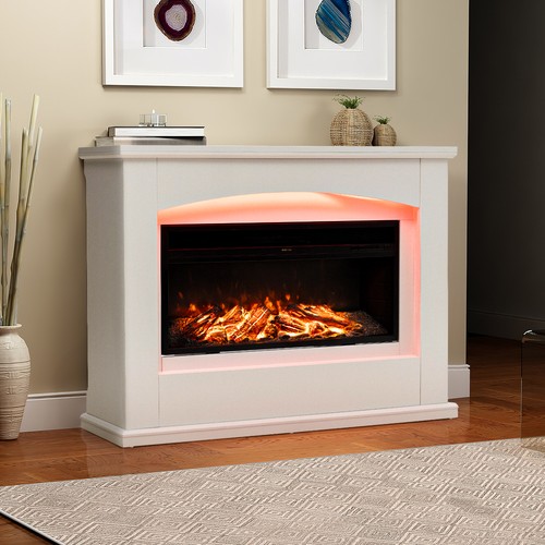 Electric fireplace suite - fireplace,