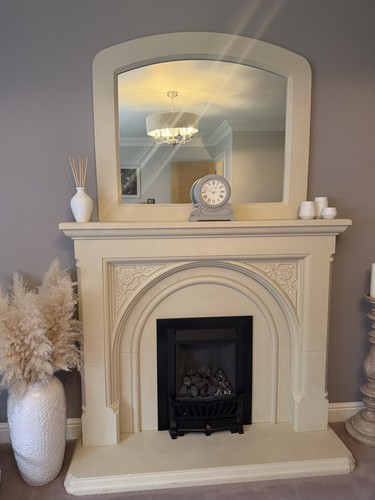 Fireplace with gas fire - fireplace,