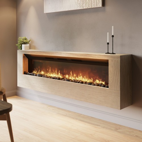 Wall mounted electric - wall-mounted, fire
