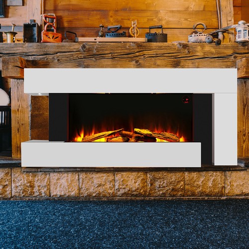 52inch white fireplace suite - fireplace,